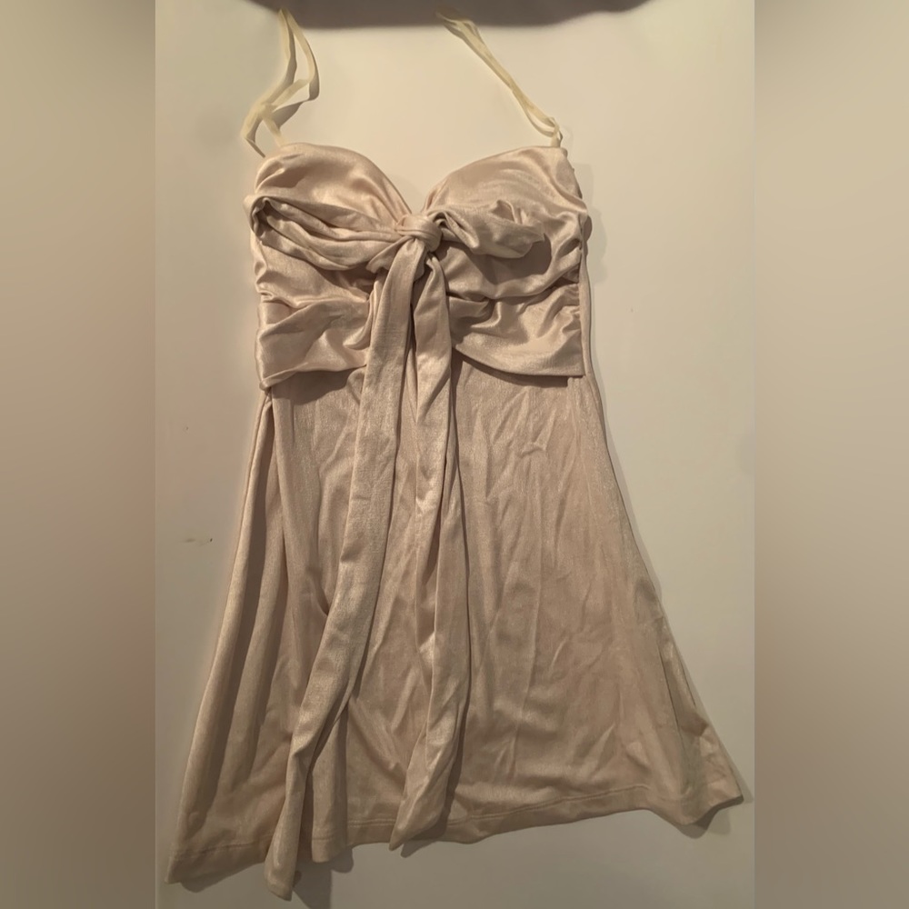 Forever 21 Women’s Sleeveless/Strapless Silky Top - Beige - Size XS